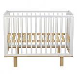 Кроватка детская Polini kids Simple 340 белый- натуральный, фото 4