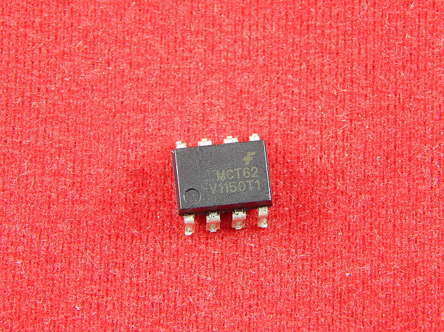 MCT62, Оптоизолятор 5кВ, транзисторная оптопара, 2 канала, DIP-8, фото 2