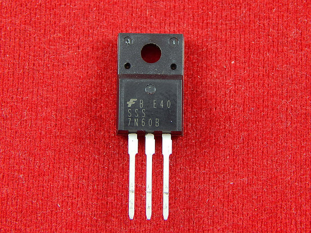 SSS7N60B Транзистор, N-канальный, 600V, 7A, TO220F, фото 2