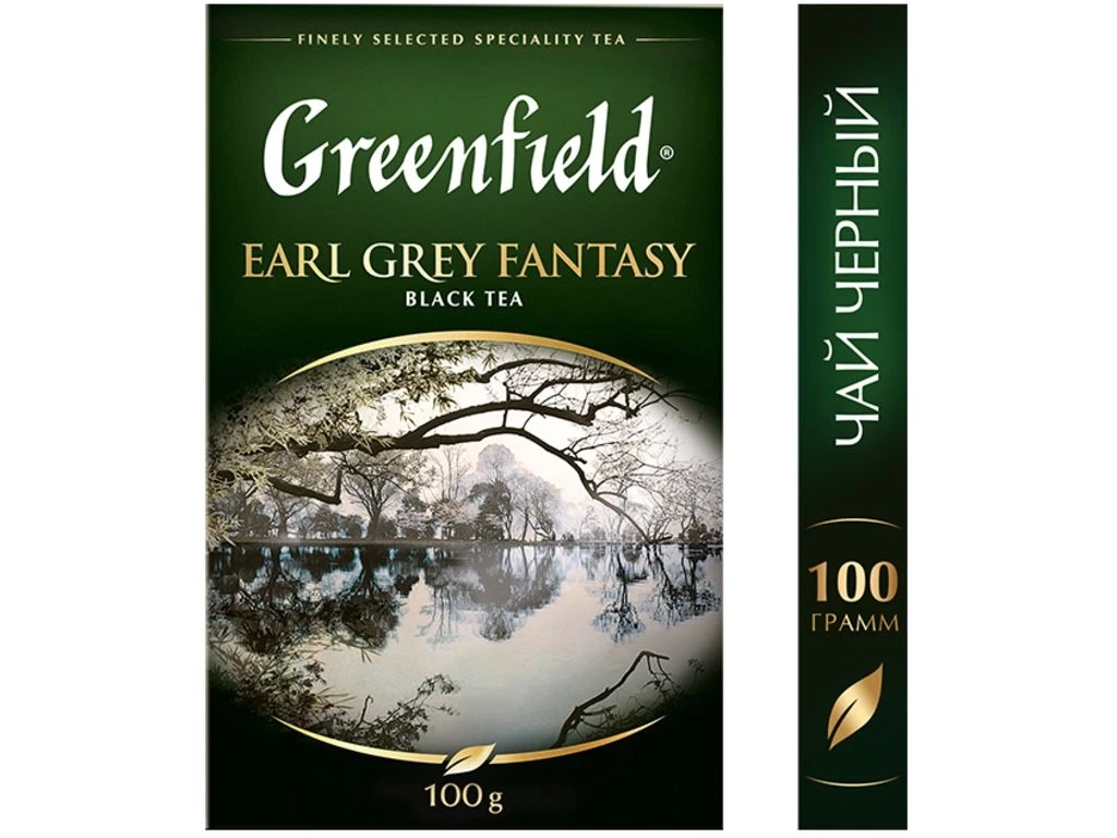 Чай Greenfield Earl Grey Fantasy черный с бергамотом, 100 гр
