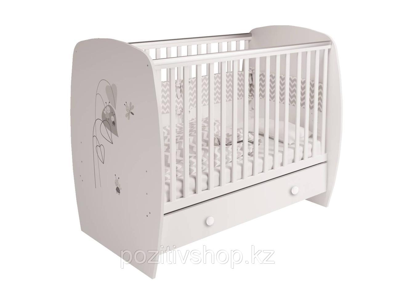 Кровать детская Polini kids French 710 Amis белый