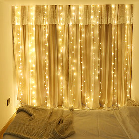 Гирлянда водопад, теплый или холодный оттенок, 6х3 метра