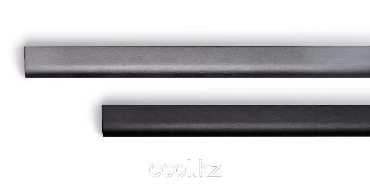 Накладная мебельная ручка 1100мм, отделка черный шлифованный