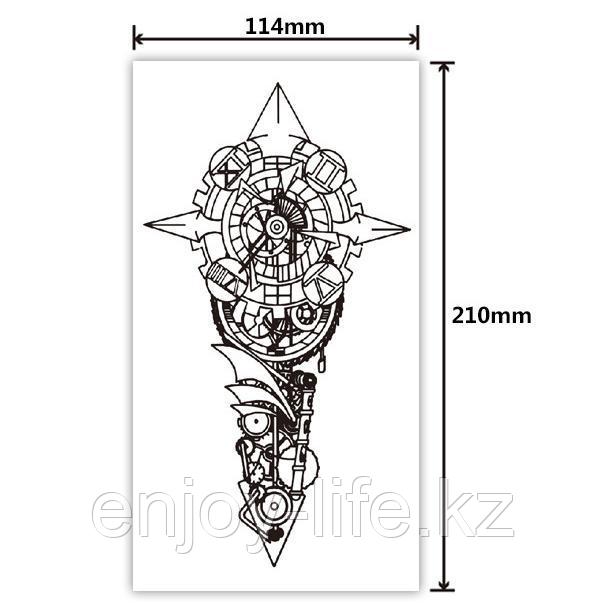 Временная татуировка 115х210 мм.