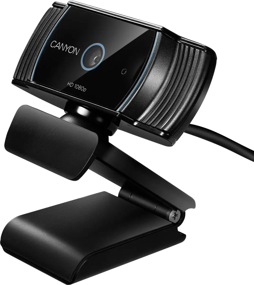 Веб-камера CANYON C5 1080P full HD 2.0mp auto focus webcam with USB2.0 connector, 360 degree rotary view scop - фото 1 - id-p94642362