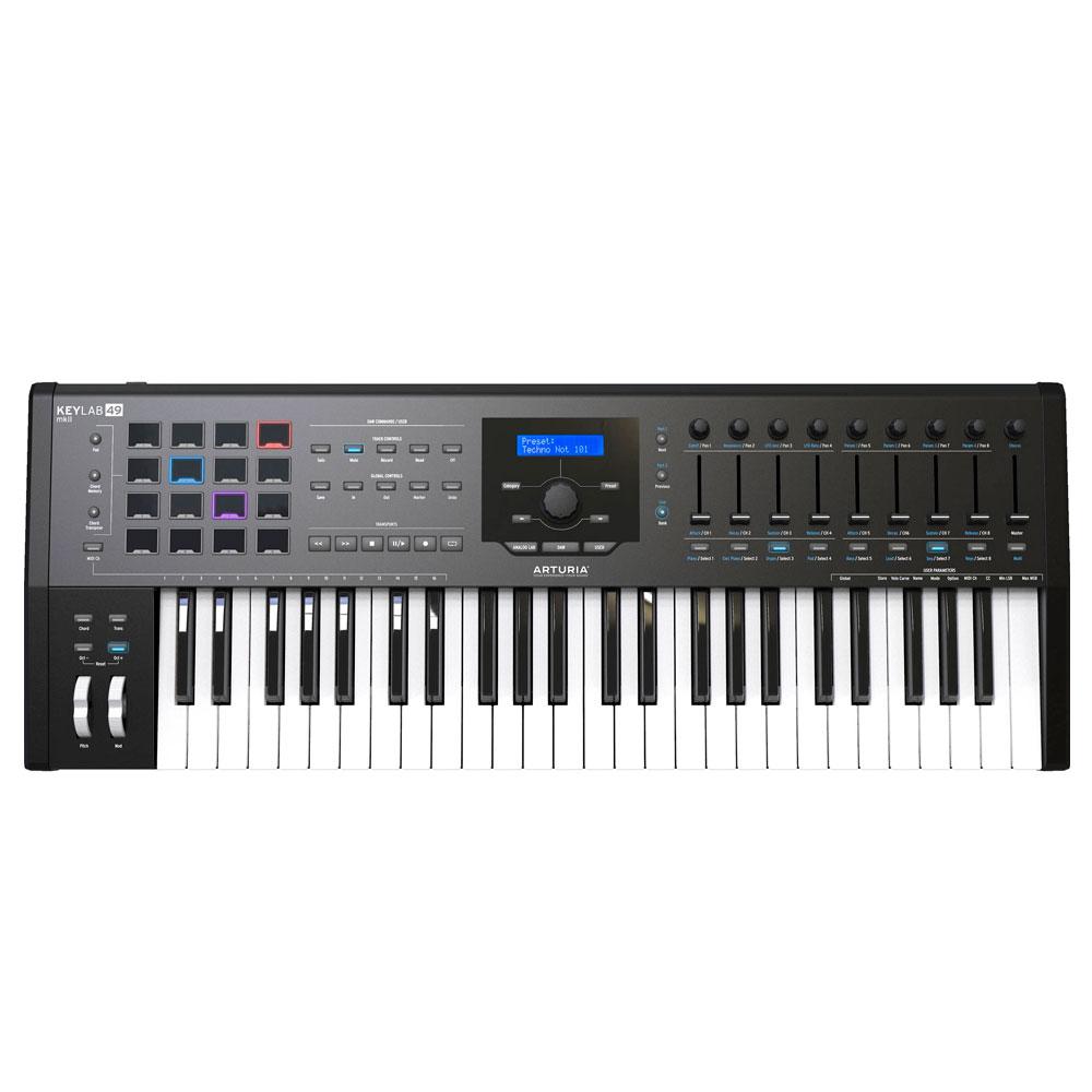 USB MIDI-клавиатура Arturia KeyLab 49 mkII Black - фото 1 - id-p95268484