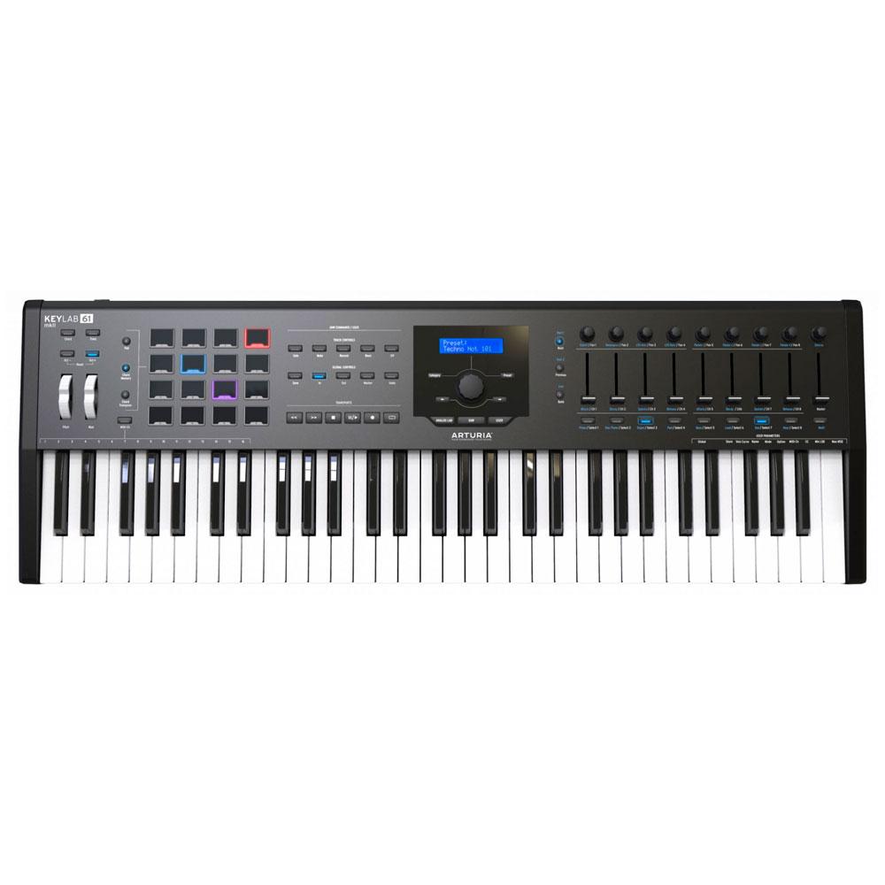 USB MIDI-клавиатура Arturia KeyLab 61 mkII Black - фото 1 - id-p95268552
