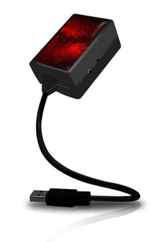 Проектор звездного неба светомузыкальный для салона автомобиля C206 {3 режима, USB-питание} (Красный) - фото 3 - id-p95268717