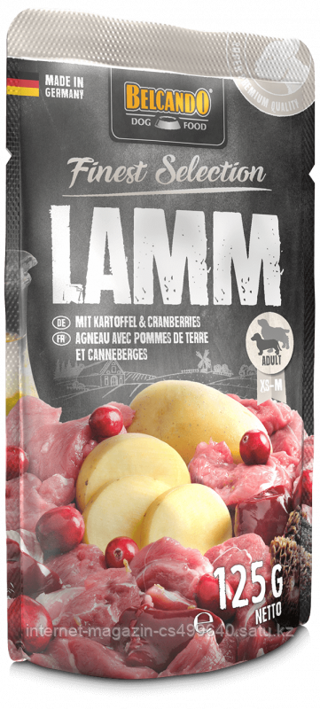 Belcando Lamb With Potatoes & Cranberries с ягненком, картофелем и клюквой, влажный корм для собак
