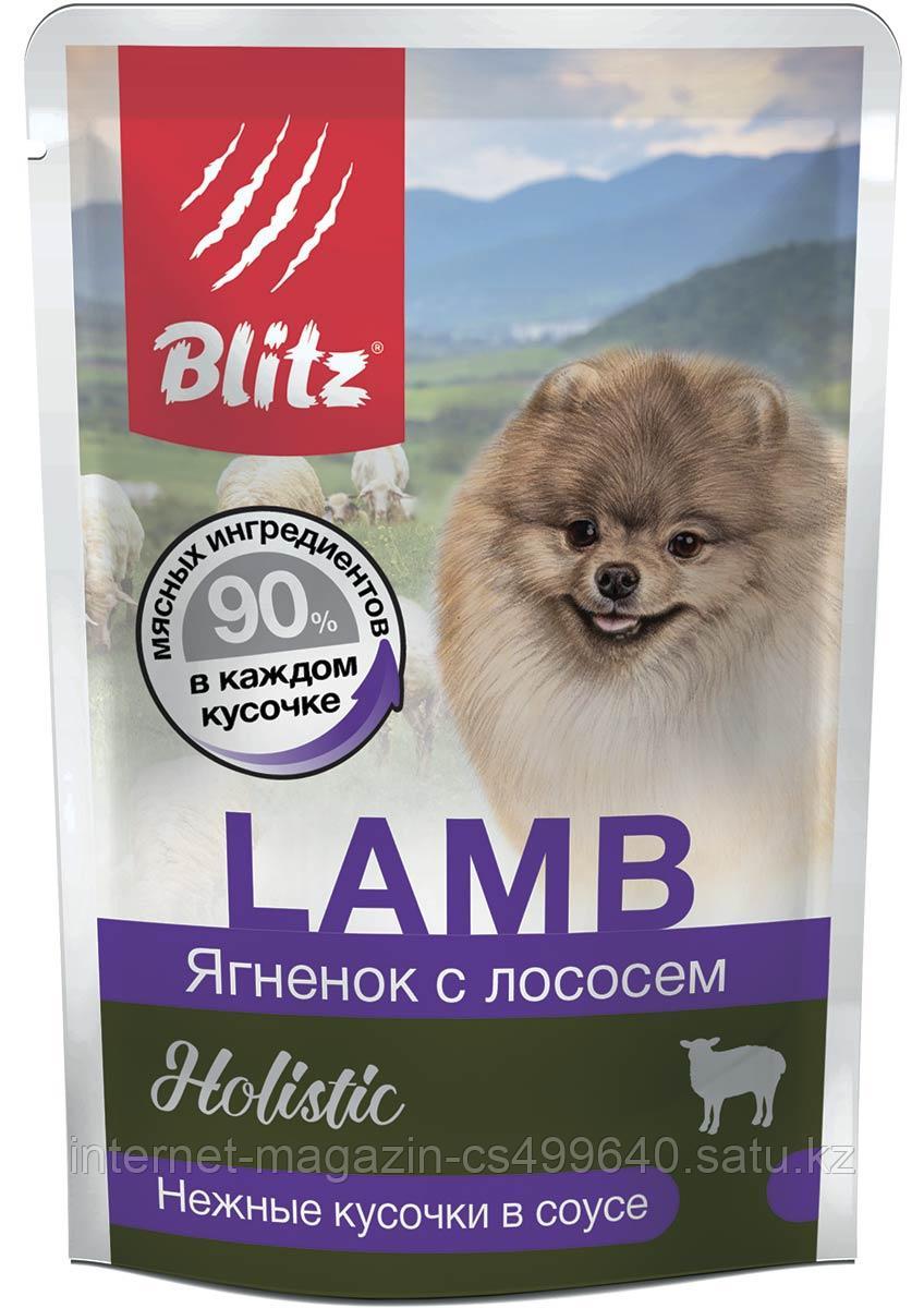 Влажный корм для собак мелких пород всех возрастов Blitz Lamb & Salmon c ягненком и лососем