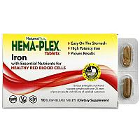 БАД (10 таблеток с длительным высвобождением) Hema-Plex Nature's Plus