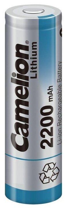 Аккумулятор CAMELION Lithium ICR18650F-22-BP 2200 mAh 1 шт. в блистере