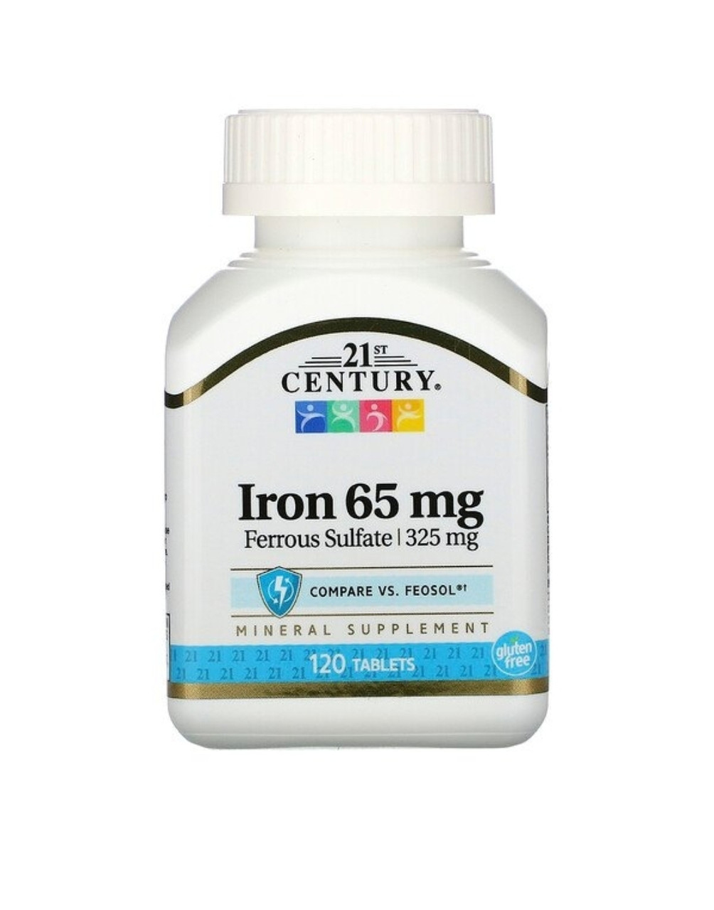 21 CENTURY Железо, 65 мг, 120 таблеток - фото 1 - id-p95288648