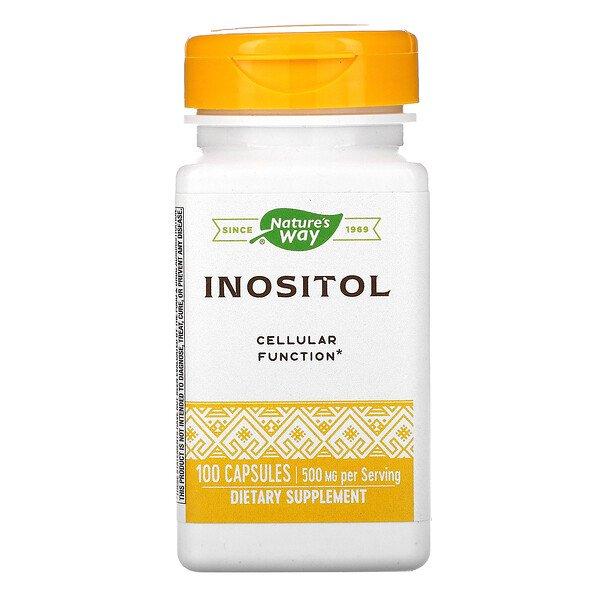 Nature's Way, инозитол, 500 мг, 100 капсул - фото 1 - id-p95288682