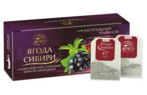 Чайный напиток "Черная смородина. Ягода Сибири" 20 ф/п по 1,5 гр