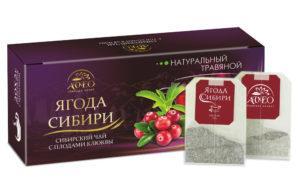 Чайный напиток "Клюква. Ягода Сибири" 20 ф/п по 1,5 гр