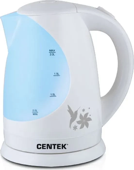 Чайник Centek CT-1039 White 2.0л, 2200Вт, 2х цветная внутр подсветка, РИСУНОК, Пишите в Whatsappширокое окно