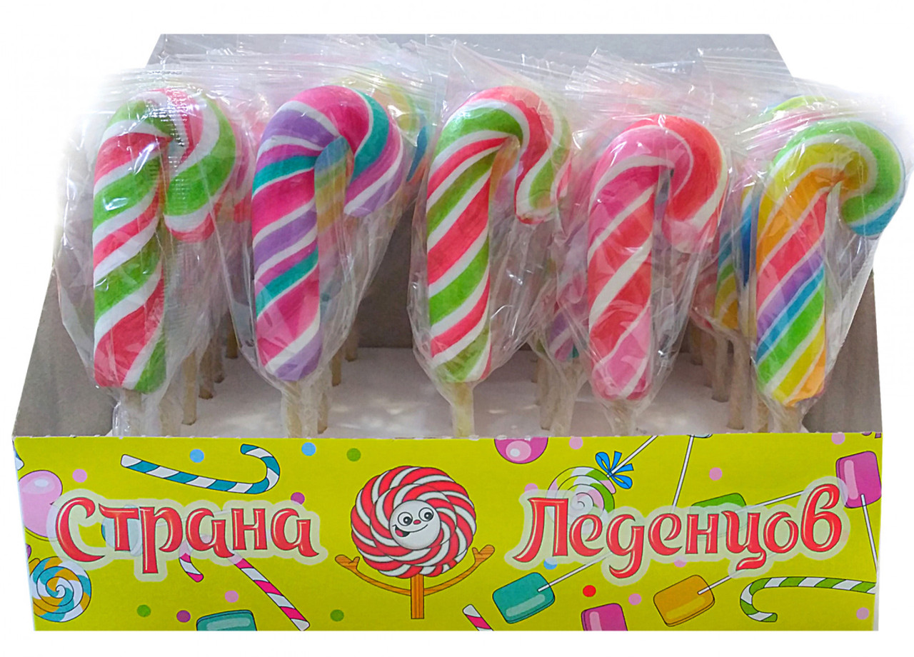 Леденец "Трость-мини" 15 гр  в шоу боксе (35 шт. в упаковке)