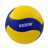 Мяч волейбольный Mikasa V330W NEW, желтый цвет, 5 размер, фото 1