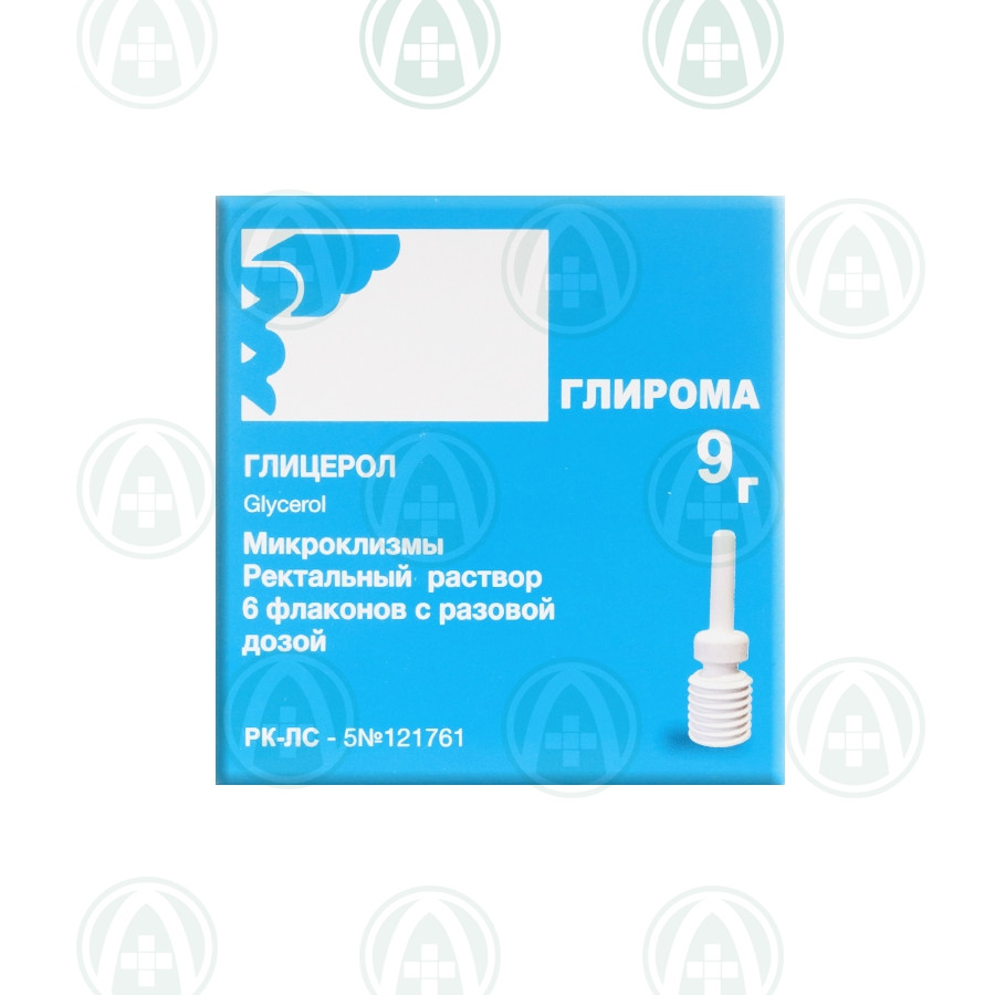 Глирома р-р ректальный 9г №6