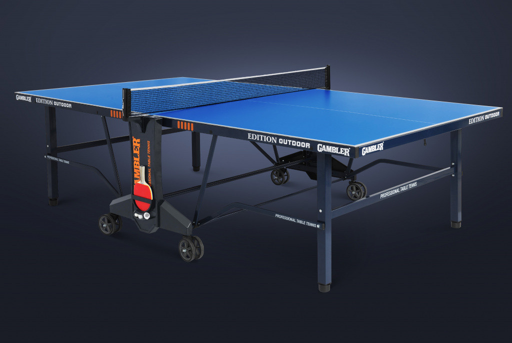 Теннисный стол Gambler EDITION Outdoor blue (США) - фото 4 - id-p95303784