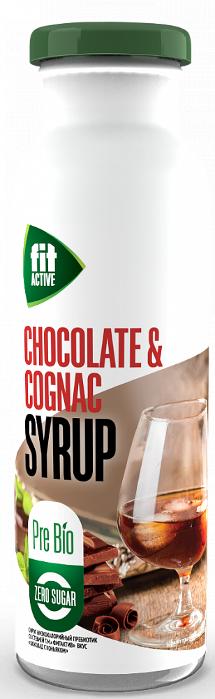 Низкокалорийный сироп со стевией и пребиотиком на молочной основе "Шоколад Коньяк " 300 гр - фото 1 - id-p95306252