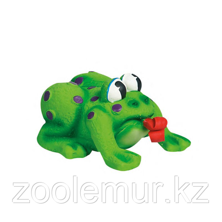 FLAMINGO игрушка для собак и щенков Frog Pop-Up Tongue лягушка с языком, латекс