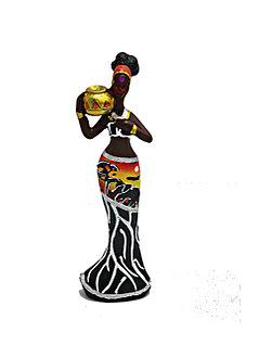 Сувенир. Этно-статуи Африканская женщина с кувшином
