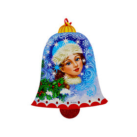 Новогодняя подвеска " Снегурочка-колокол"