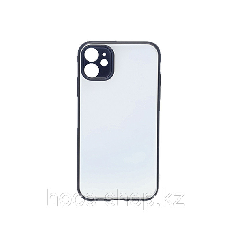 Защитный чехол для iPhone 11 Keephone пластик, прозрачный с черной окантовкой