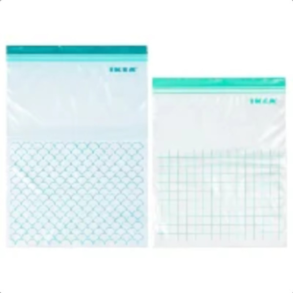 Пакеты для хранения продуктов с застежкой zip-lock IKEA ИСТАД, 30шт