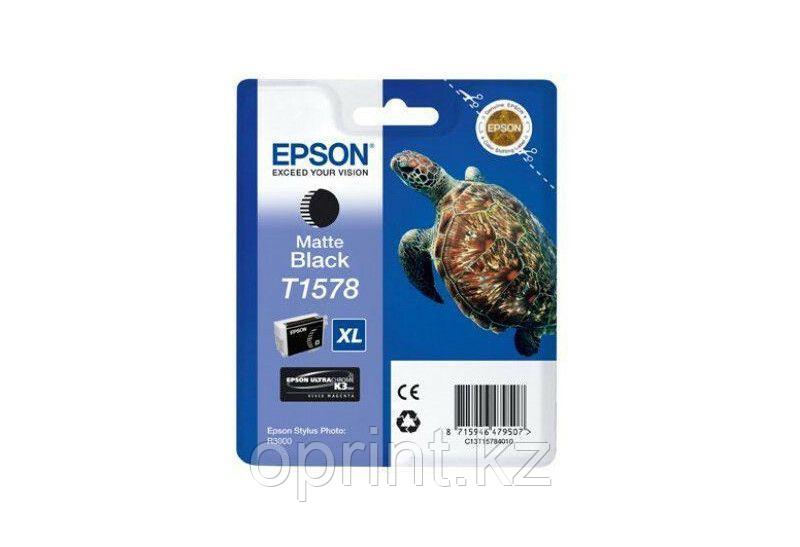Картридж струйный оригинальный Epson Turtle T1578 Matte Black C13T15784010 XL
