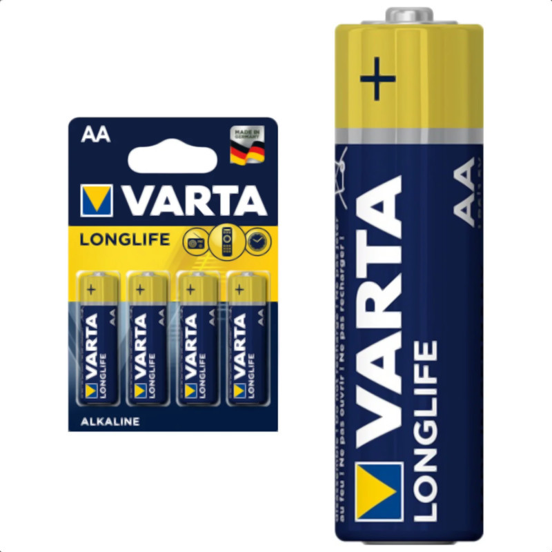Батарейка щелочная VARTA Longlife AA/LR6, 1шт