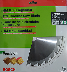 Пильный диск по дереву Bosch Precesion 230x30, z24 (Франция)