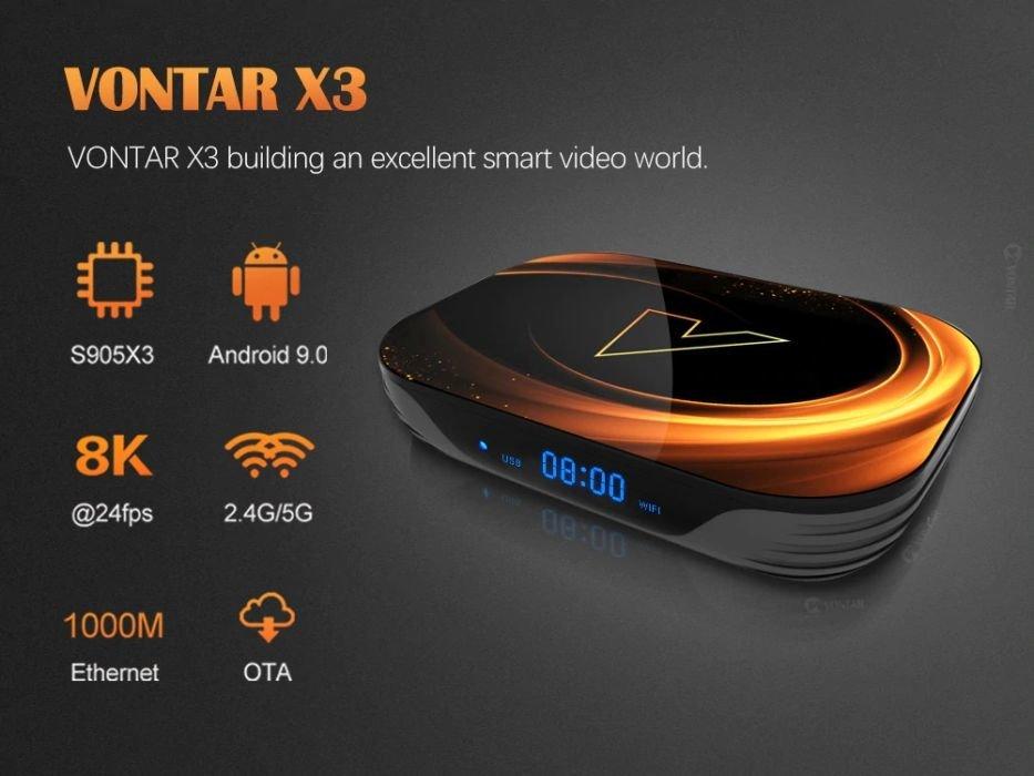 TV Box Vontar X3, S905X3, Android 9.0, 4/32ГБ - фото 2 - id-p95314810