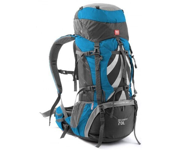Рюкзак туристический 70 л синий/черный Naturehike NH70B070-B
