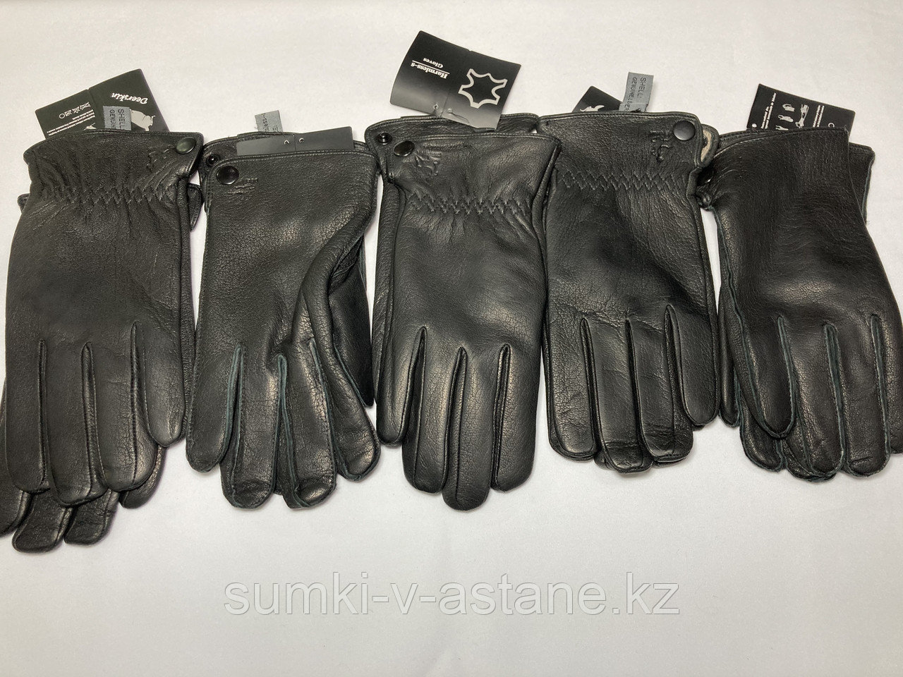 Мужские перчатки из кожи, размеры 8-10/1-2 - фото 1 - id-p95321819