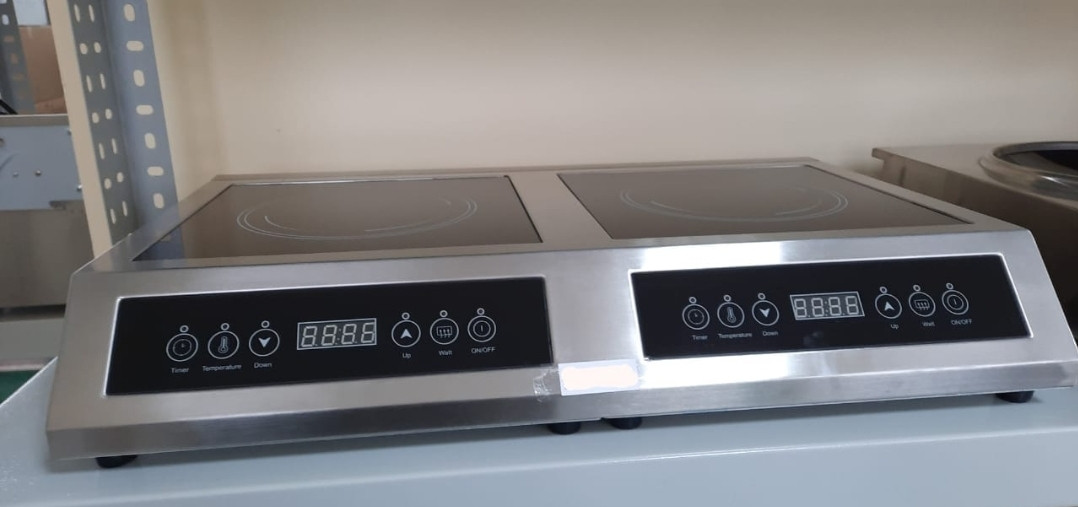 Плита индукционная настольная, мощность 3.5+3.5 кВт