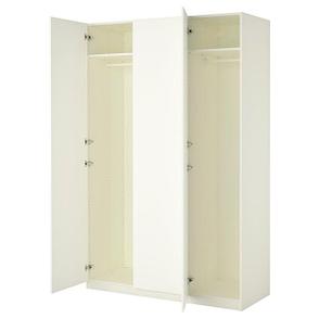 Гардероб ПАКС ФОРСАНД белый 150x60x236 см ИКЕА, IKEA, фото 2