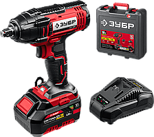 Гайковерт ударный, 1 АКБ (4 Ач), в кейсе Зубр ГУЛ-255-41