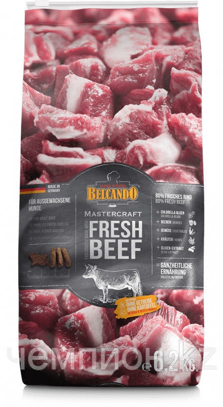555106 Belcando MasterCraft Fresh Beef, Белькандо беззерновой корм для взрослых собак, говядина, уп.0.5кг.