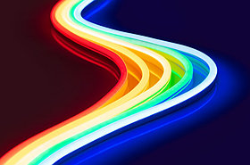 Гибкий светодиодный Неон односторонний  7*15 мм - бухта 100 метров, цвет на выбор