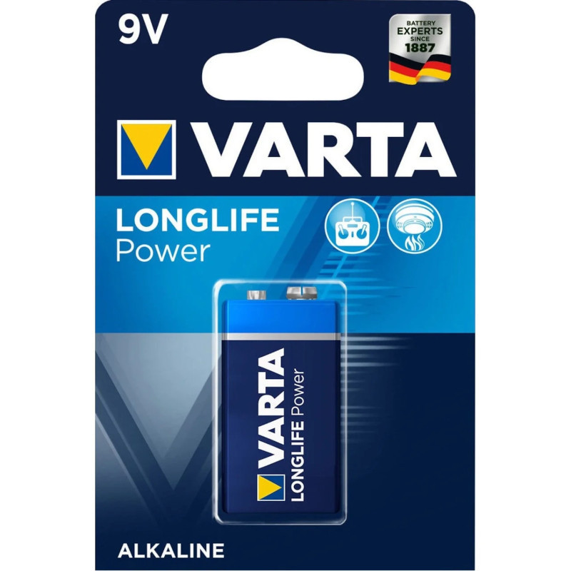 Батарейка VARTA Longlife Power 9V Крона 6LP3146