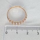 Кольцо из золочёного серебра с фианитами SOKOLOV 93010911 позолота, фото 3