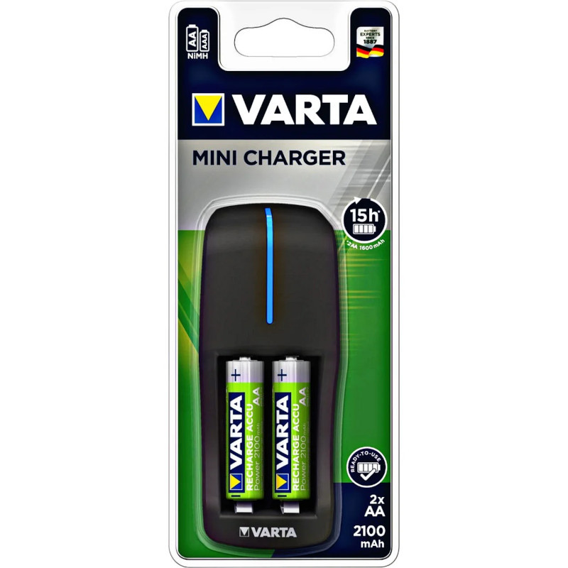 Зарядное устройство VARTA Mini Charger + 2AA 2100 mAh