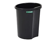 Корзина для мусора СТАММ 12 литров, цельная, черная