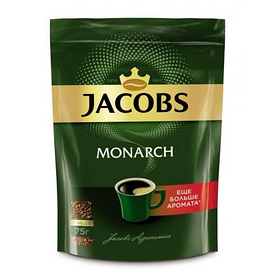 Кофе растворимый Jacobs Monarch, 75 гр, вакуумная упаковка