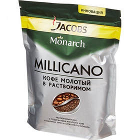 Jacobs Monarch Millicano, растворимый, м/у, 95 гр