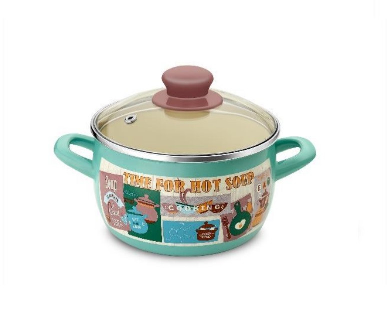 Кастрюля эмалированная Tiffany 2,4 л Inhouse (IH24TFFNDL)
