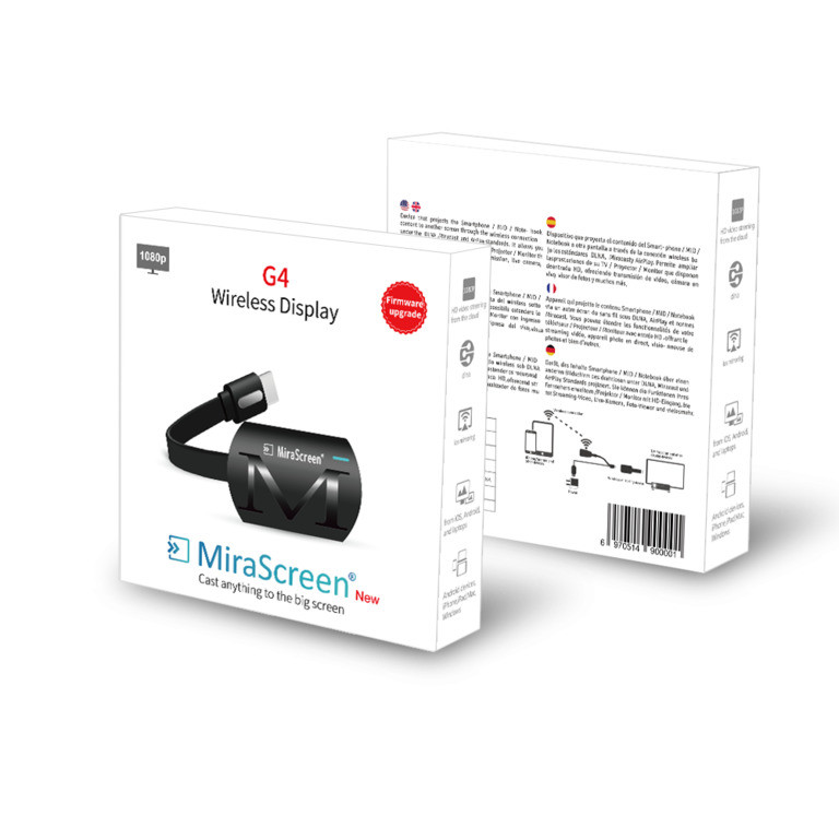 MiraScreen - беспроводной HDMI - Wi-Fi адаптер для передачи картинки с экрана смартфона, Модель MiraScreen G4 - фото 7 - id-p95352245